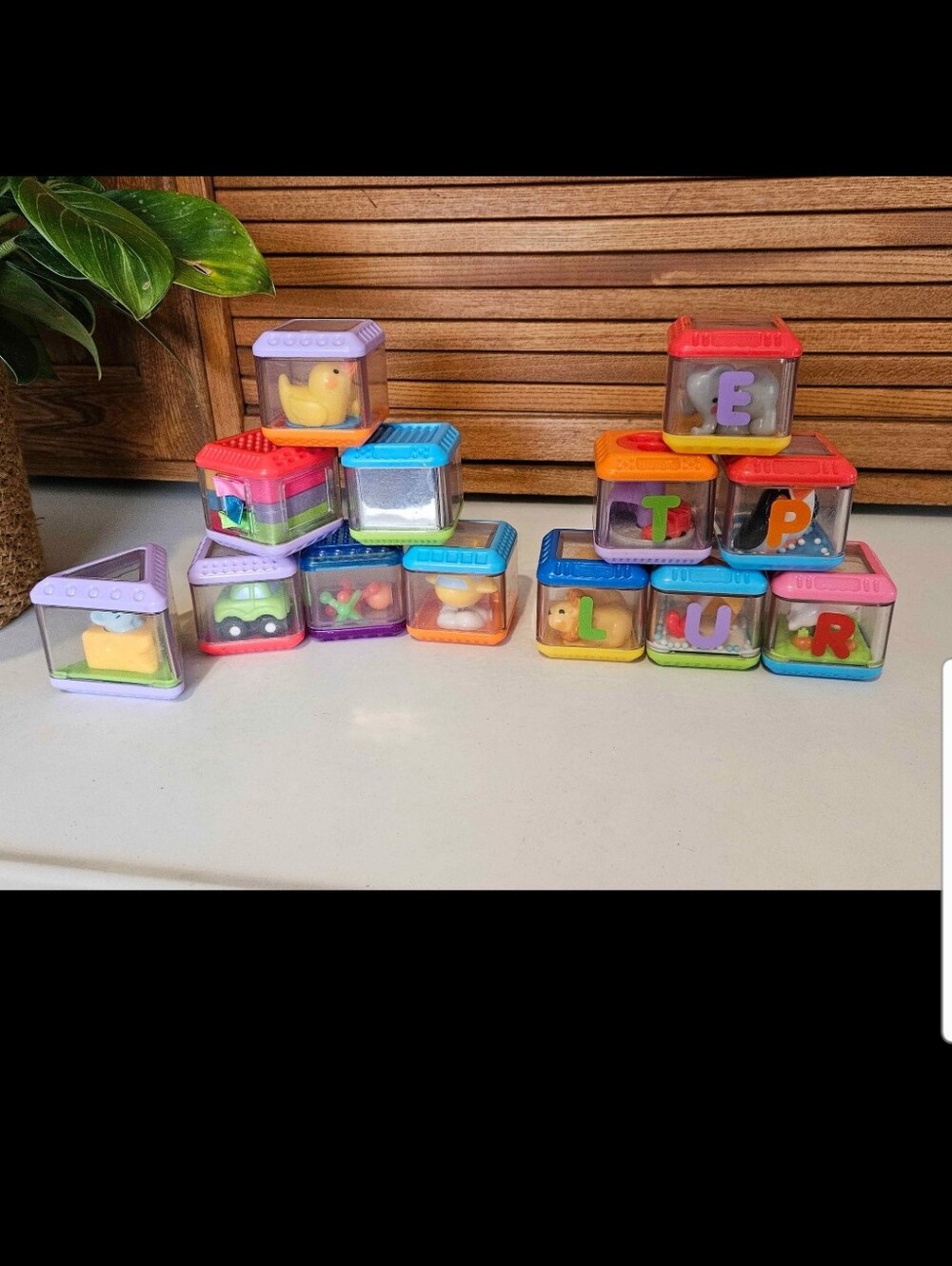 13 PC VTG Peek-a-blocks Fisher-Price